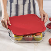 PB-59034 Paşabahçe Square Pyrex with Lid 1,9 LITER